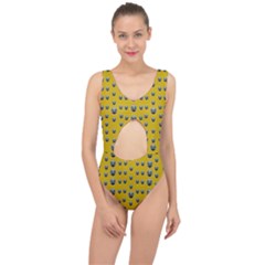 Mistletoe In Wood Center Cut Out Swimsuit by pepitasart