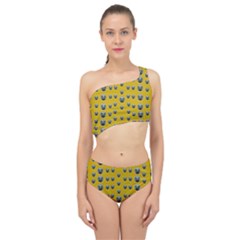 Mistletoe In Wood Spliced Up Two Piece Swimsuit