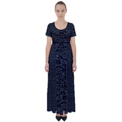 Fur Division High Waist Short Sleeve Maxi Dress