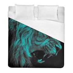 Angry Male Lion Predator Carnivore Duvet Cover (full/ Double Size)