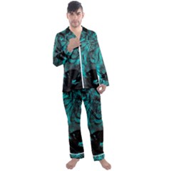 Angry Male Lion Predator Carnivore Men s Satin Pajamas Long Pants Set by Sudhe