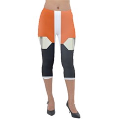 Juul Mango Pod Lightweight Velour Capri Leggings  by TheAmericanDream