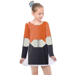 Juul Mango Pod Kids  Long Sleeve Dress by TheAmericanDream