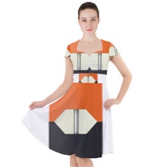 Juul Mango Pod Cap Sleeve Midi Dress