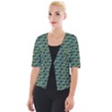 Most Overwhelming Key - Green - Cropped Button Cardigan View1