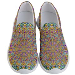 Pearl And Pearls And A Star Festive Men s Lightweight Slip Ons by pepitasart