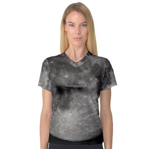 Full Moon V-neck Sport Mesh Tee by TheAmericanDream