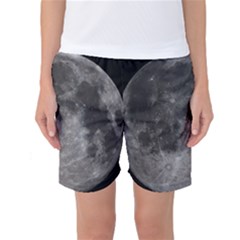 Full Moon Women s Basketball Shorts by TheAmericanDream