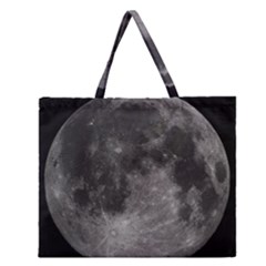 Full Moon Zipper Large Tote Bag