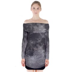 Full Moon Long Sleeve Off Shoulder Dress by TheAmericanDream