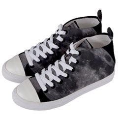 Full Moon Women s Mid-top Canvas Sneakers by TheAmericanDream