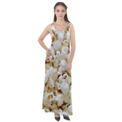 Popcorn Sleeveless Velour Maxi Dress