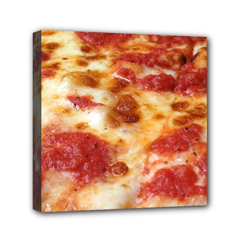 Pizza Mini Canvas 6  X 6  (stretched) by TheAmericanDream