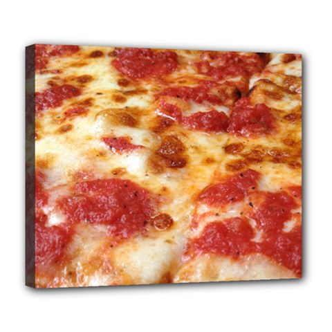 Pizza Deluxe Canvas 24  X 20  (stretched) by TheAmericanDream