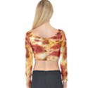 Pizza Long Sleeve Crop Top View2