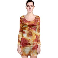 Pizza Long Sleeve Bodycon Dress by TheAmericanDream