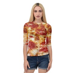 Pizza Quarter Sleeve Raglan Tee