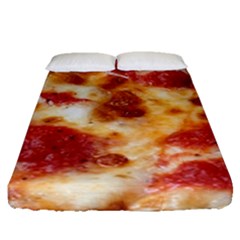 Pizza Fitted Sheet (queen Size) by TheAmericanDream