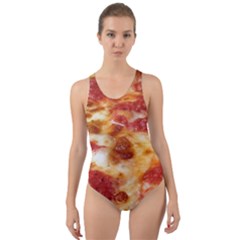 Pizza Cut-out Back One Piece Swimsuit by TheAmericanDream