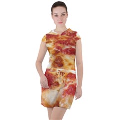 Pizza Drawstring Hooded Dress