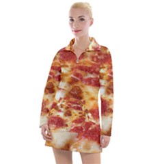 Pizza Women s Long Sleeve Casual Dress