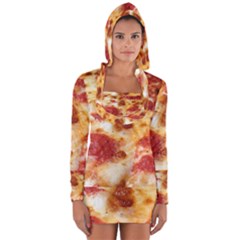 Pizza Long Sleeve Hooded T-shirt by TheAmericanDream