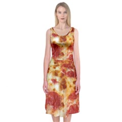 Pizza Midi Sleeveless Dress by TheAmericanDream