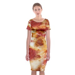 Pizza Classic Short Sleeve Midi Dress by TheAmericanDream