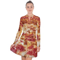 Pizza Long Sleeve Panel Dress