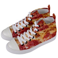 Pizza Women s Mid-top Canvas Sneakers by TheAmericanDream