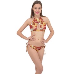 Pizza Cross Front Halter Bikini Set by TheAmericanDream