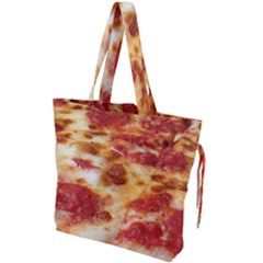 Pizza Drawstring Tote Bag