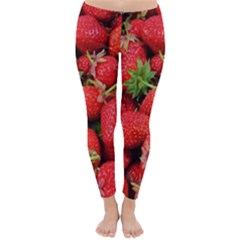 Strawberries Classic Winter Leggings by TheAmericanDream