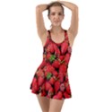 Strawberries Ruffle Top Dress Swimsuit View1