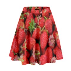 Strawberries High Waist Skirt