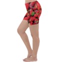 Strawberries Lightweight Velour Yoga Shorts View2