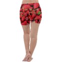 Strawberries Lightweight Velour Yoga Shorts View4