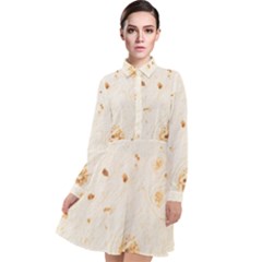 Burrito Long Sleeve Chiffon Shirt Dress