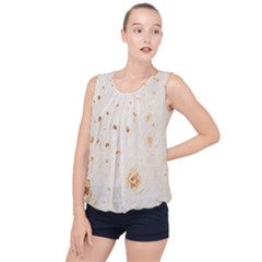 Burrito Bubble Hem Chiffon Tank Top