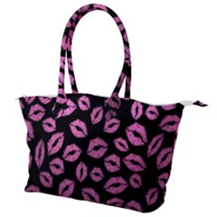 Pink Kisses Canvas Shoulder Bag