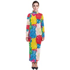 Gummy Bear Turtleneck Maxi Dress