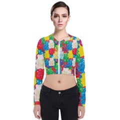 Gummy Bear Long Sleeve Zip Up Bomber Jacket by TheAmericanDream