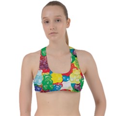 Gummy Bear Criss Cross Racerback Sports Bra by TheAmericanDream