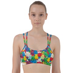 Gummy Bear Line Them Up Sports Bra by TheAmericanDream