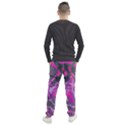 Fuchsia and Gray Snakeskin Men s Jogger Sweatpants View2