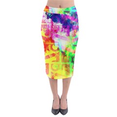 Komical Fun Midi Pencil Skirt by bottomsupbykenique