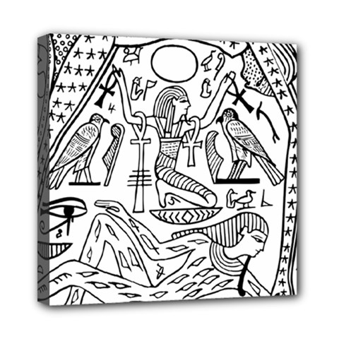 Egyptian Hieroglyphics History Seb Mini Canvas 8  X 8  (stretched)