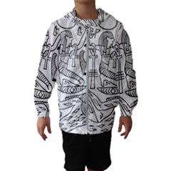 Egyptian Hieroglyphics History Seb Kids  Hooded Windbreaker