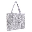 Egyptian Hieroglyphics History Seb Zipper Medium Tote Bag View2