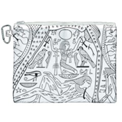 Egyptian Hieroglyphics History Seb Canvas Cosmetic Bag (xxl) by Pakrebo